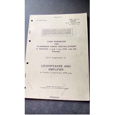 USER HANDBOOK CLANSMAN LOUDSPEAKER AND AMPLIFIER INSTALLATION
